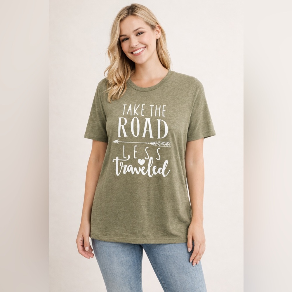 Lulu Mac Take The Road Less Traveled Graphic Tee